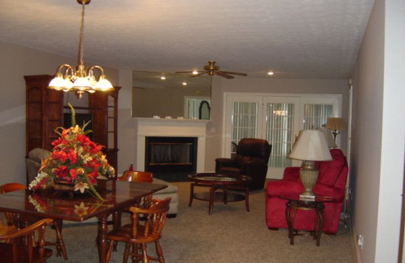 Condo interior at Big Bear Resort.