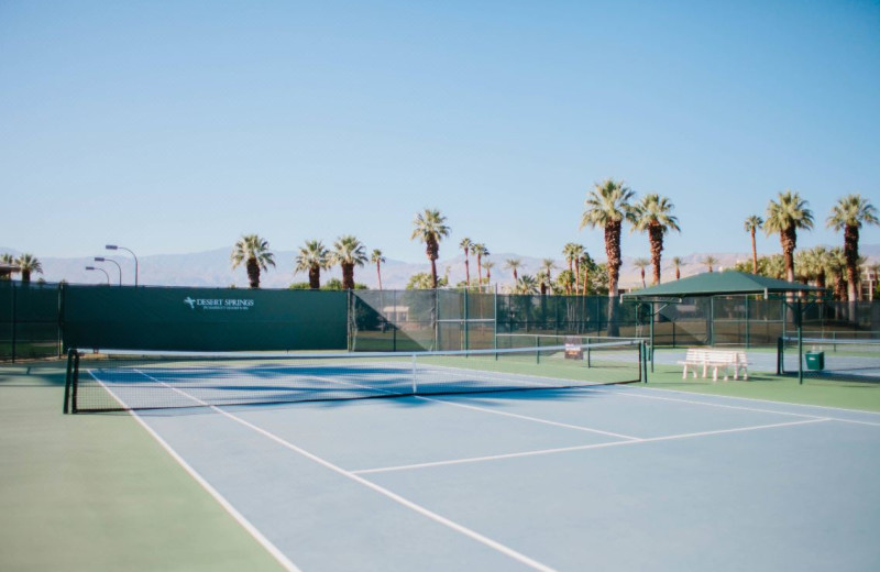 Tennis court at JW Marriott Desert Springs Resort & Spa.