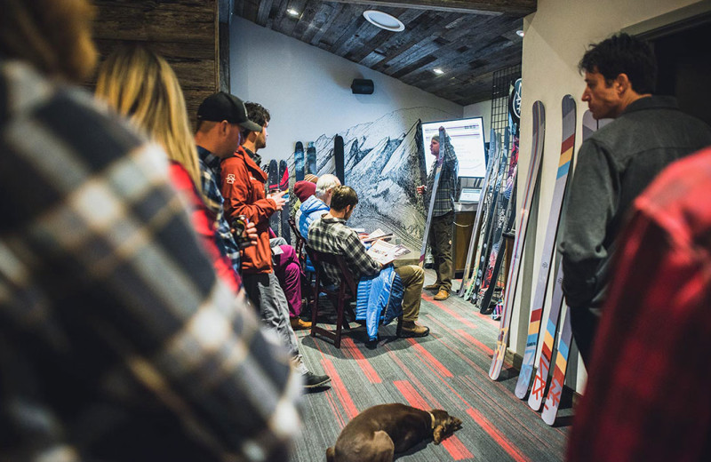 Skiing at Boulder Adventure Lodge.