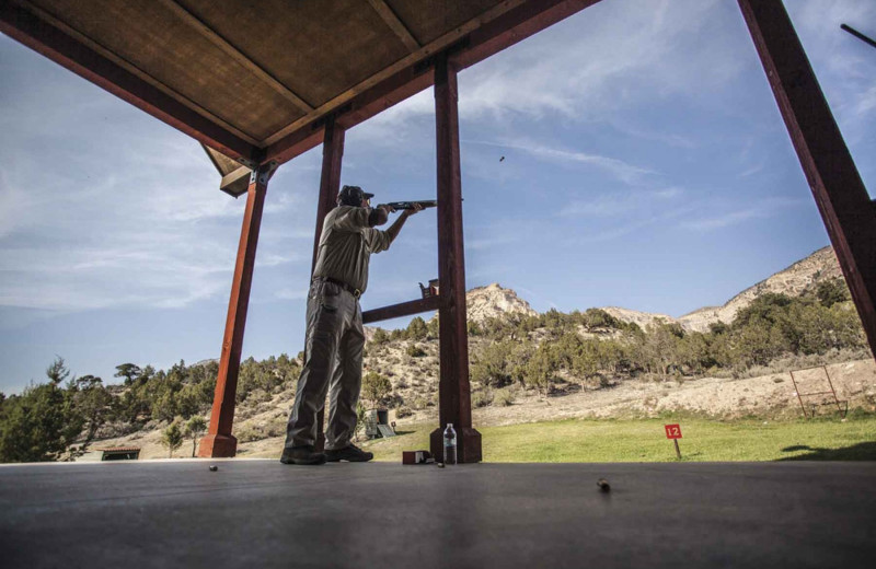 Target practice at Branded Rock Canyon.