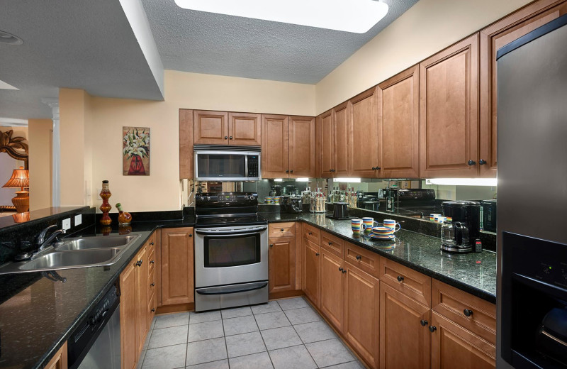 Guest kitchen at South Wind on the Ocean.