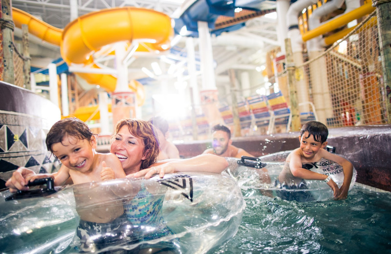 Water park at Kalahari Waterpark Resort.