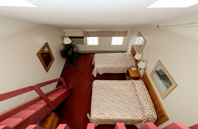 Guest room at Snowy Owl Inn and Resort.