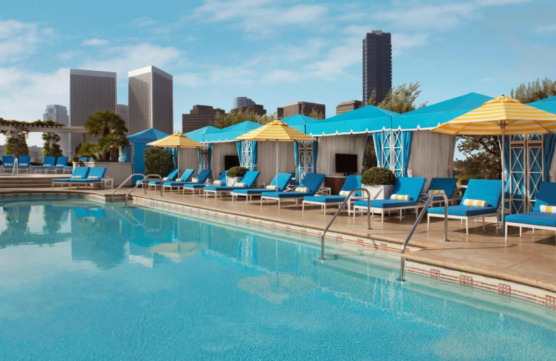 Outdoor pool at The Peninsula Beverly Hills.