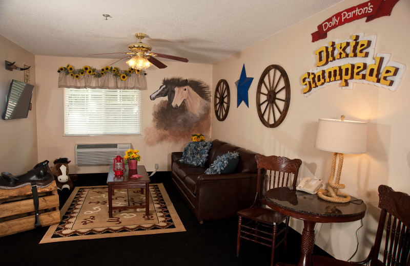 Guest room at The Branson Stone Castle Hotel & Conference Center.