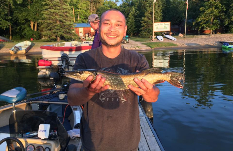 Fishing at Sunset Bay Resort.