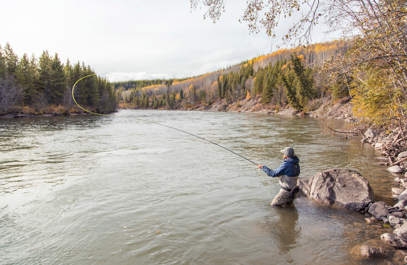 Fishing at Frontier Experience.