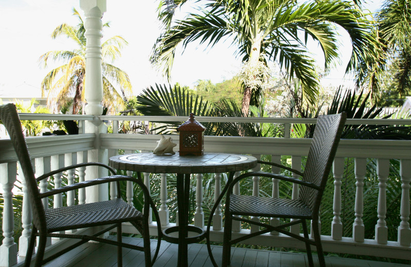 Guest balcony at Mermaid & Alligator Key West.