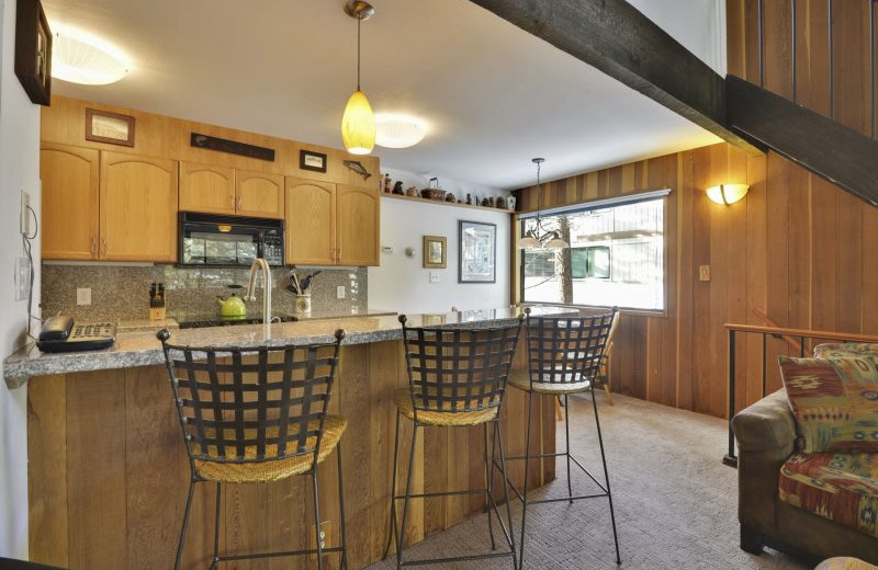 Rental kitchen at Stay in Lake Tahoe.