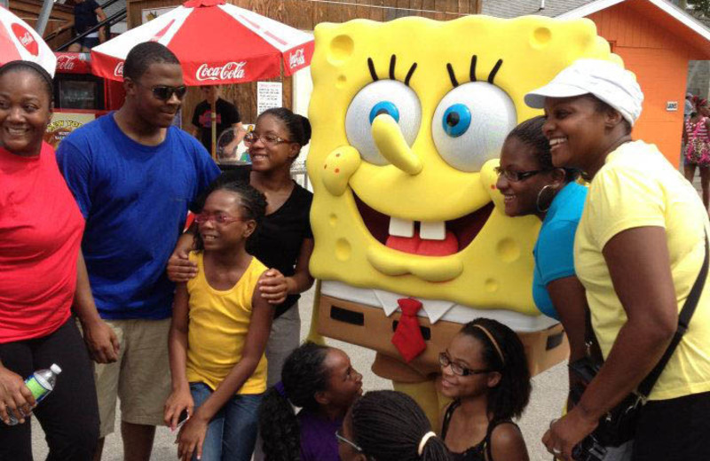 Family at Indiana Beach Amusement Resort.