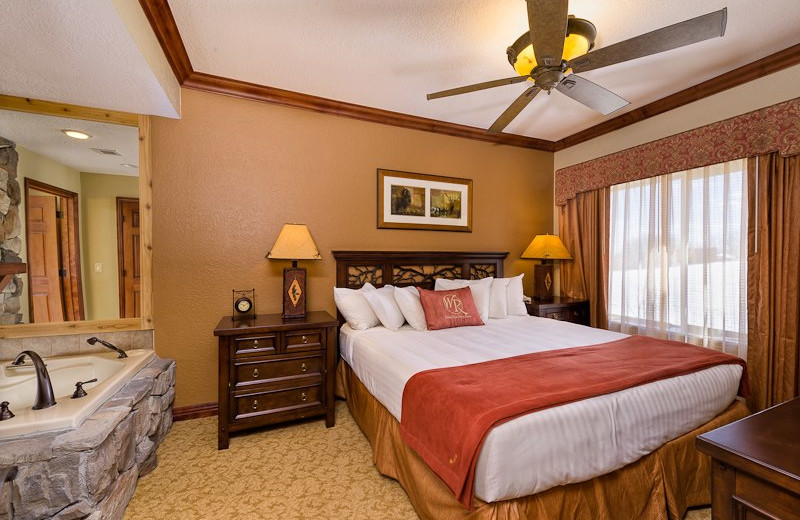 Guest bedroom at Westgate Park City Resort & Spa.