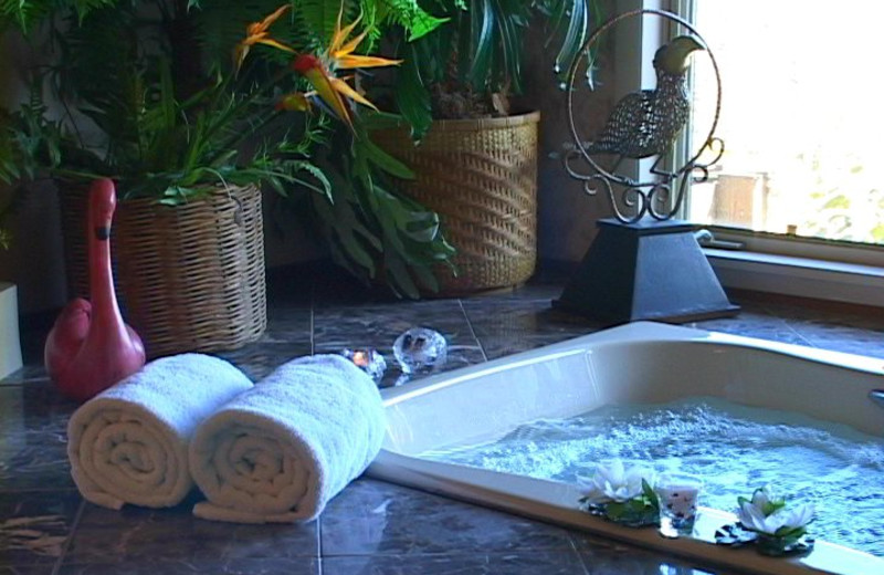 Hot tub at The Vagabond Inn.