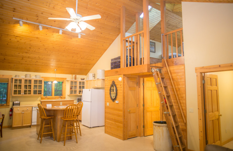 Cottage kitchen at Door County Cottages.