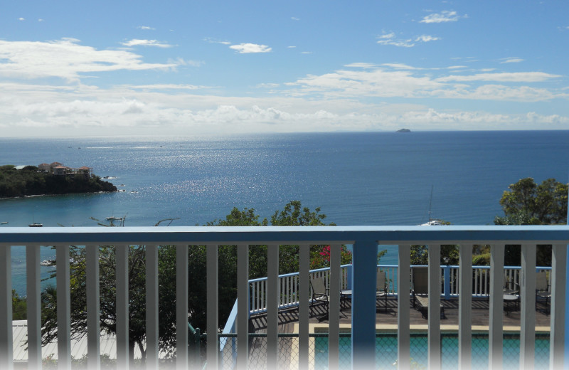 Rental balcony view at Paradise Cove Resort.