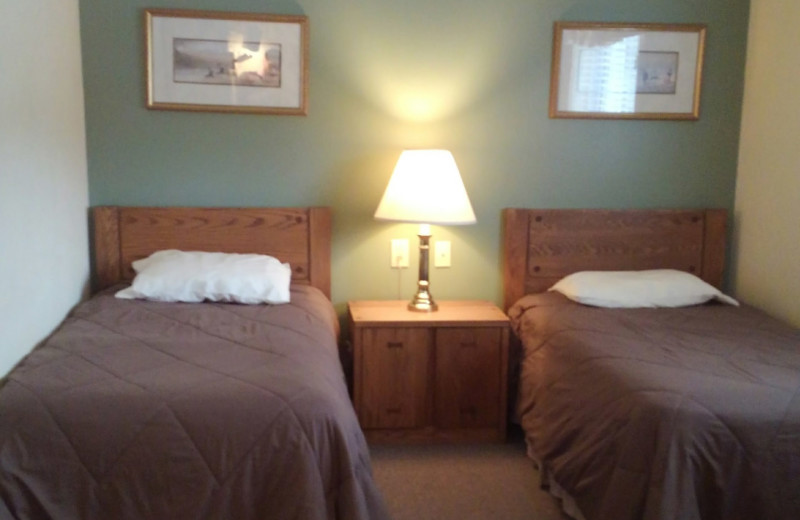 Guest bedroom at Inns of Waterville Valley.