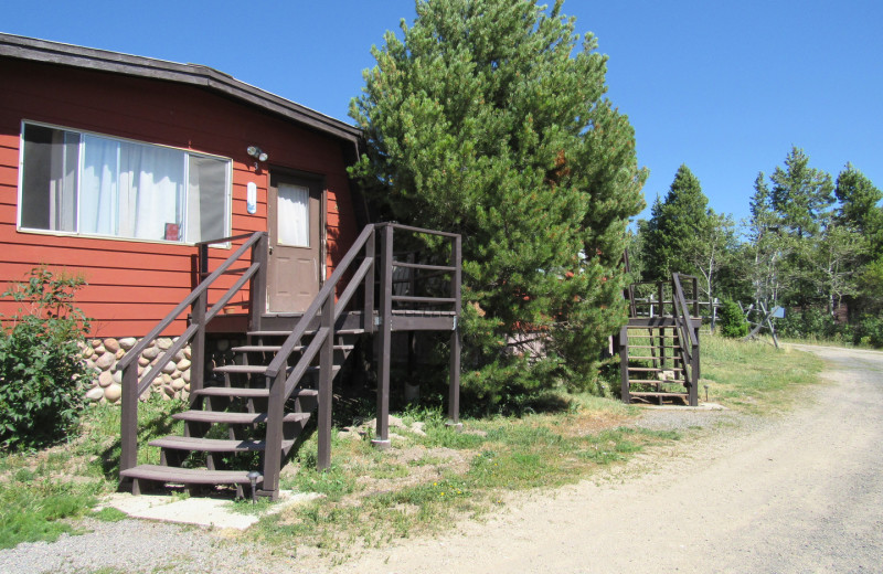 Cabin exterior at The Drift Lodge.