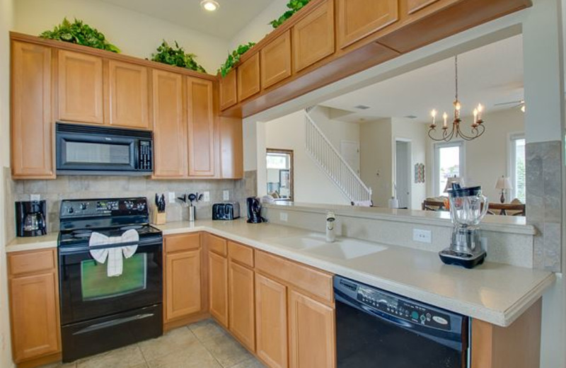 Rental kitchen at Luxury Reunion Rentals.
