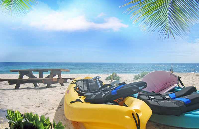 Beach at Cayman Brac Beach Villas.