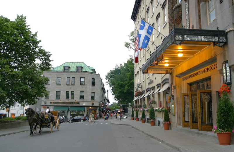 Exterior view of Clarendon Hotel.