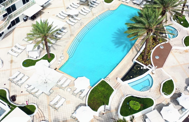 Outdoor pool at Hilton Fort Lauderdale Beach Resort.