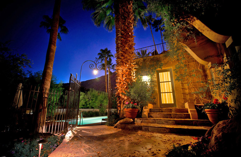 Exterior view of The Willows Historic Palm Springs Inn.