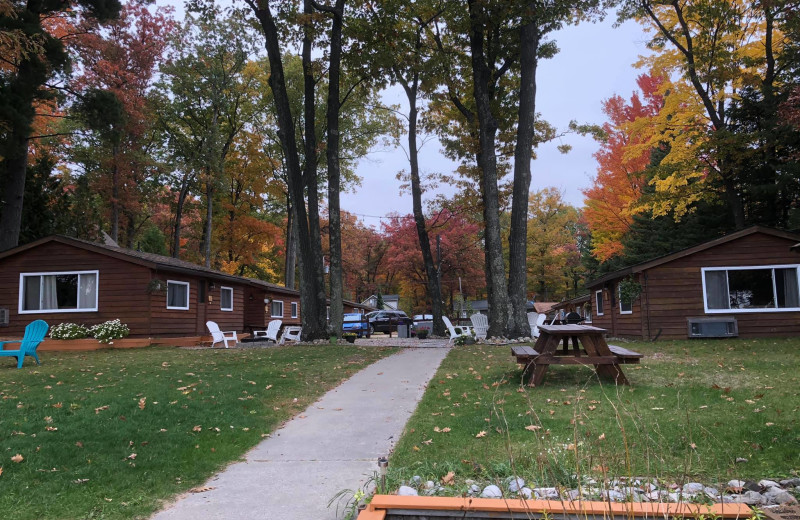 Fall at Lake Cabins Resort.