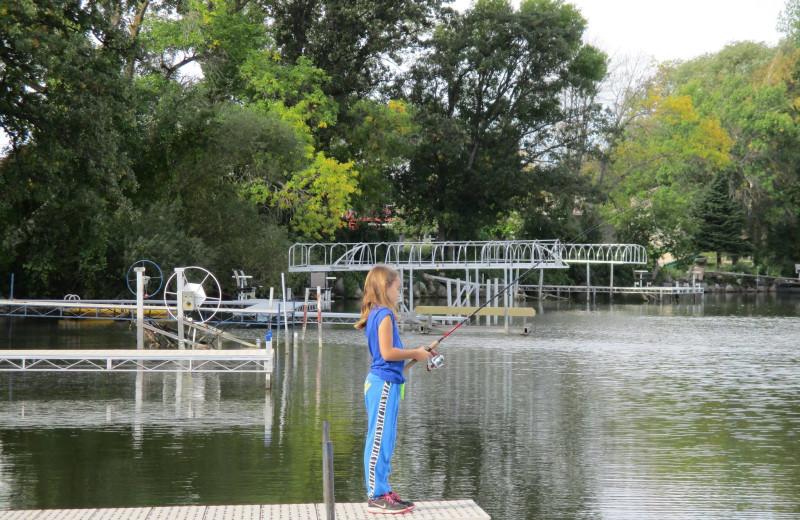 Fishing at Barrett Lake Resort.