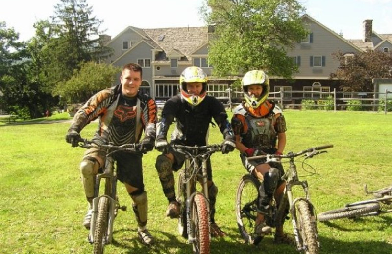 Mountain biking at Jiminy Peak Mountain Resort.