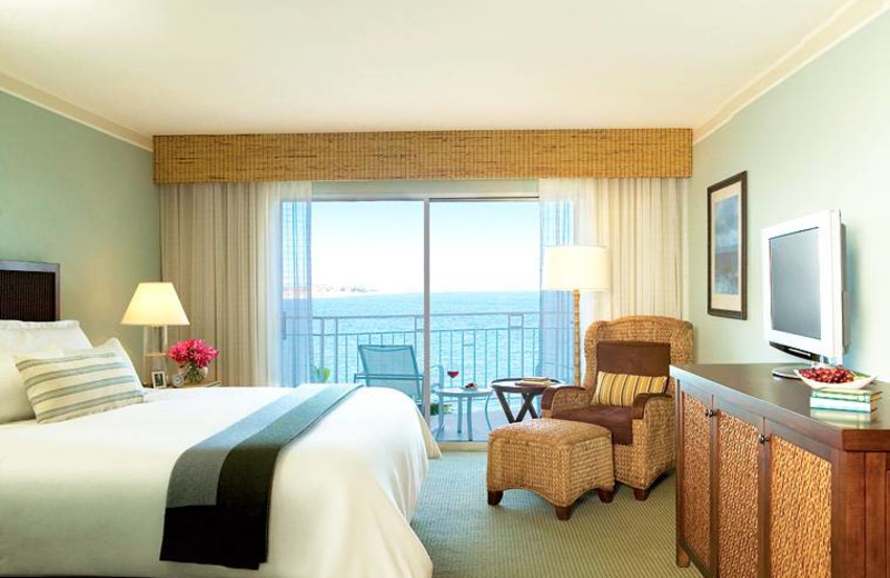 Guest room at Loews Coronado Bay Resort.