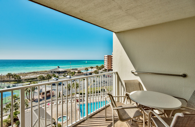 Balcony view at The Islander in Destin.