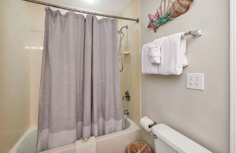 Bathroom at Real Escapes Properties - St. Simons Grand 224.