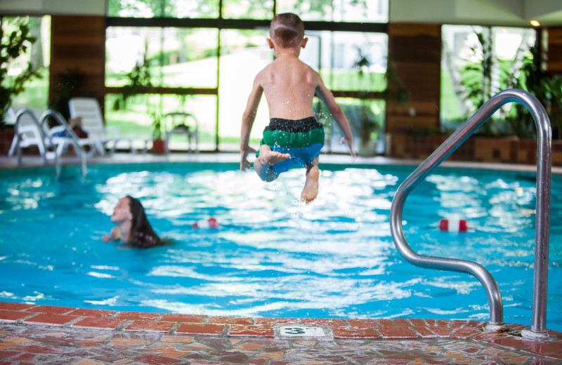 Swimming at Evergreen Resort.