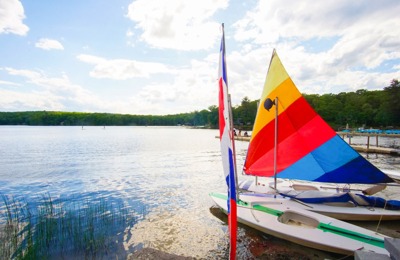 Sailing at Woodloch Resort.