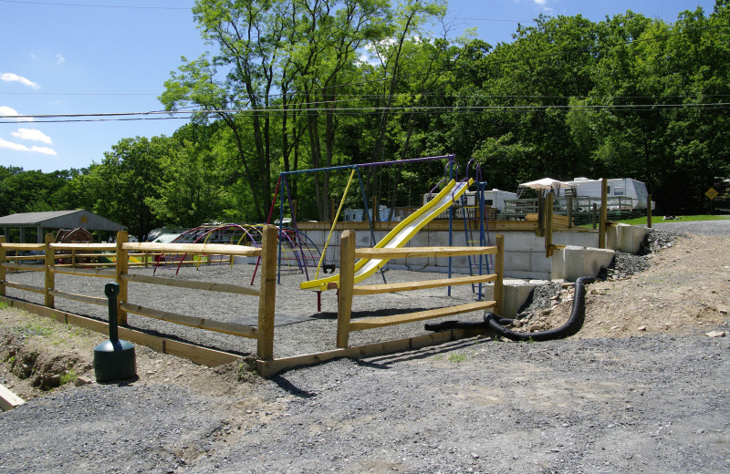 Playground at Mount Pocono Campground.