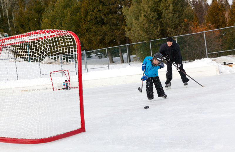 Hockey at Fairmont Le Manoir Richelieu.