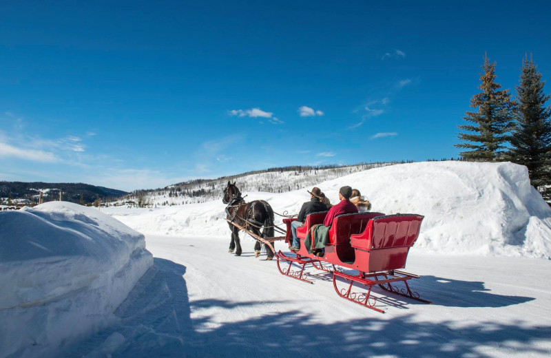 Sleigh ride at Vista Verde Ranch.