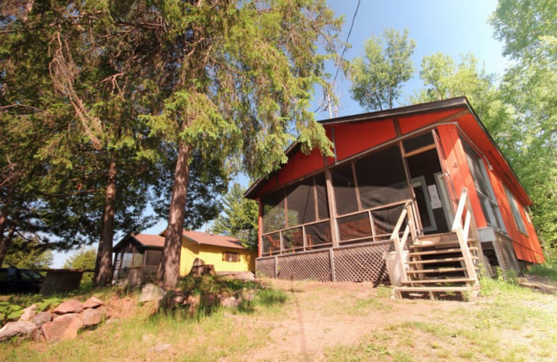 Cabin exterior at Olive the Lake.