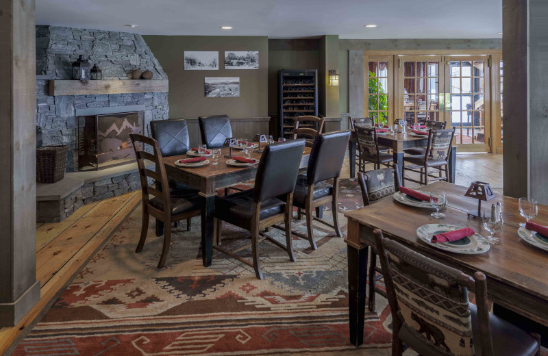 Dining area at The Mountain Top Tavern at The Mountain Top Inn & Resort.