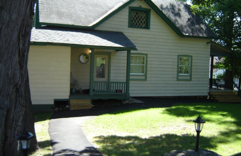 Cottage exterior at Tea Island Resort.