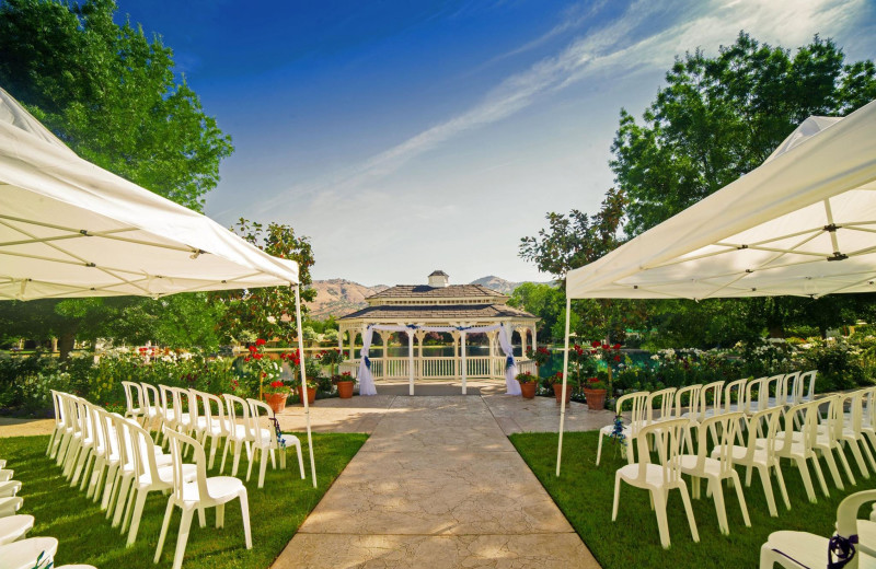 Wedding ceremony at Wonder Valley Ranch Resort.