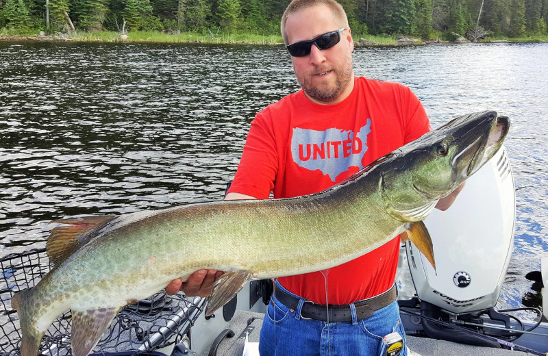 Fishing at Cliff Lake Resorts.