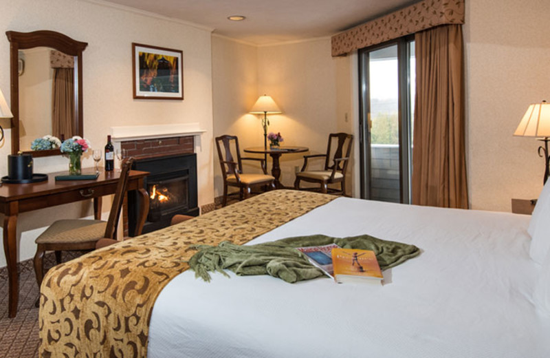 Guest room at The Meadowmere Resort.