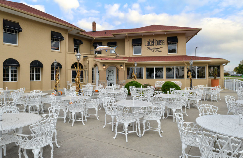 Patio at Holiday Inn Express Hotel & Suites - St. Joseph.