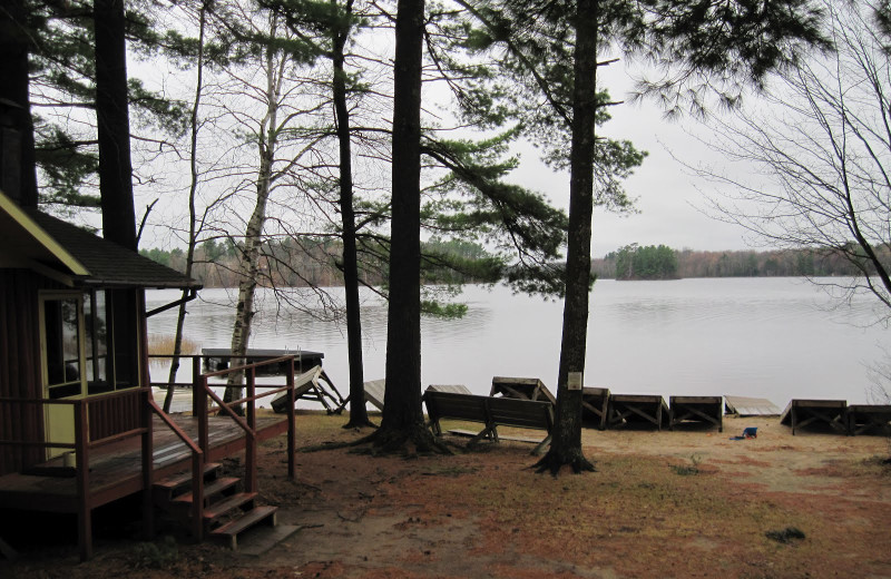 Cabin exterior at Holiday Acres Resort.