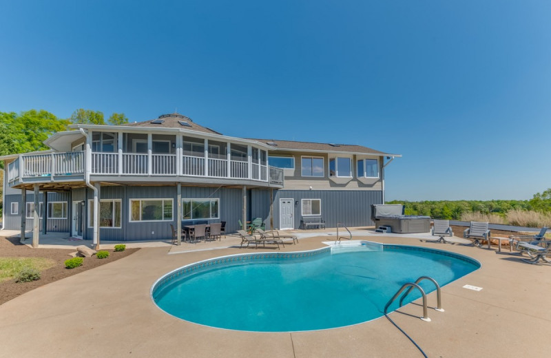 Rental pool at Yonder Luxury Vacation Rentals.