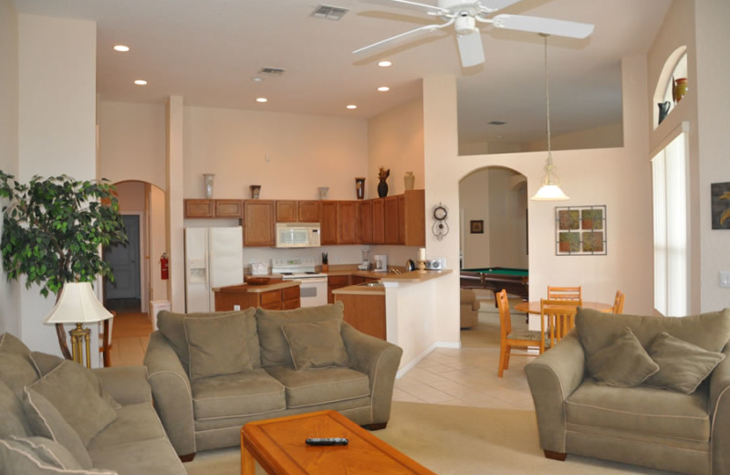 Rental interior at Sunkiss Villas.