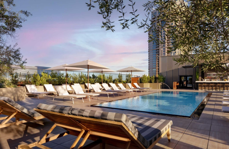 Outdoor pool at Fairmont Century Plaza.