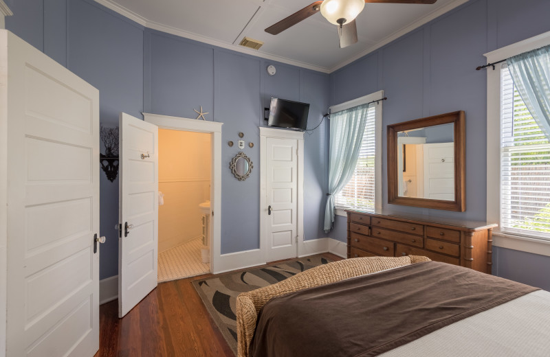 Rental bedroom at Key West Vacation Rentals.