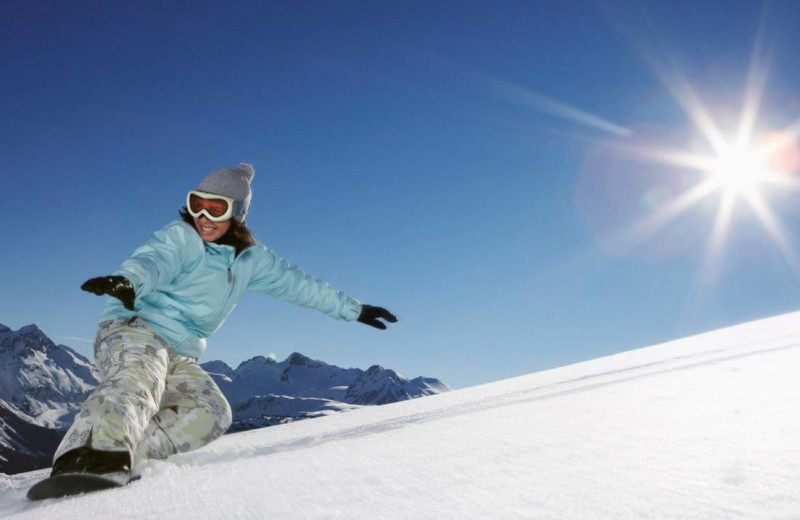 Snowboarding at Four Seasons Resort Whistler.