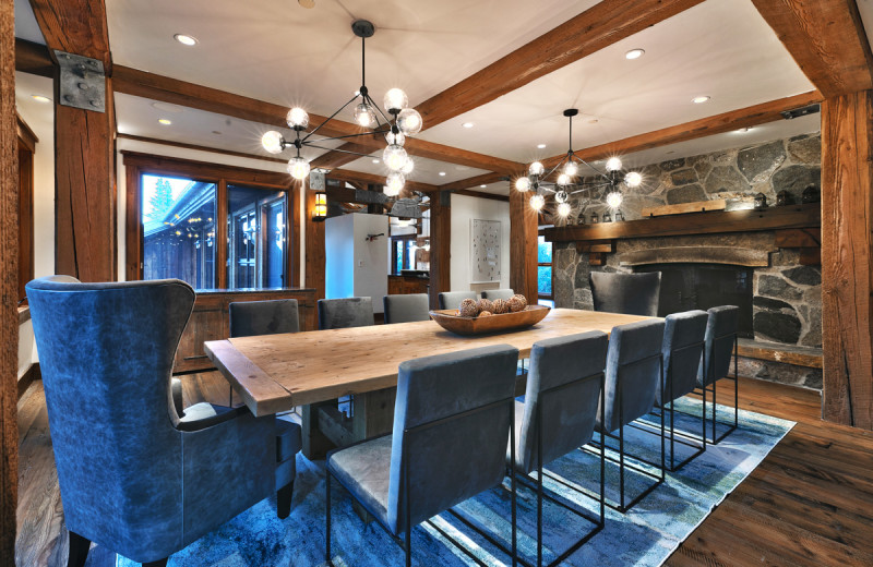 Rental dining room at Natural Retreats Park City.